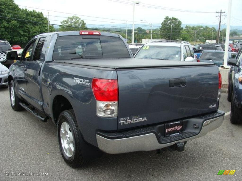 2008 Tundra SR5 TRD Double Cab 4x4 - Slate Gray Metallic / Black photo #4