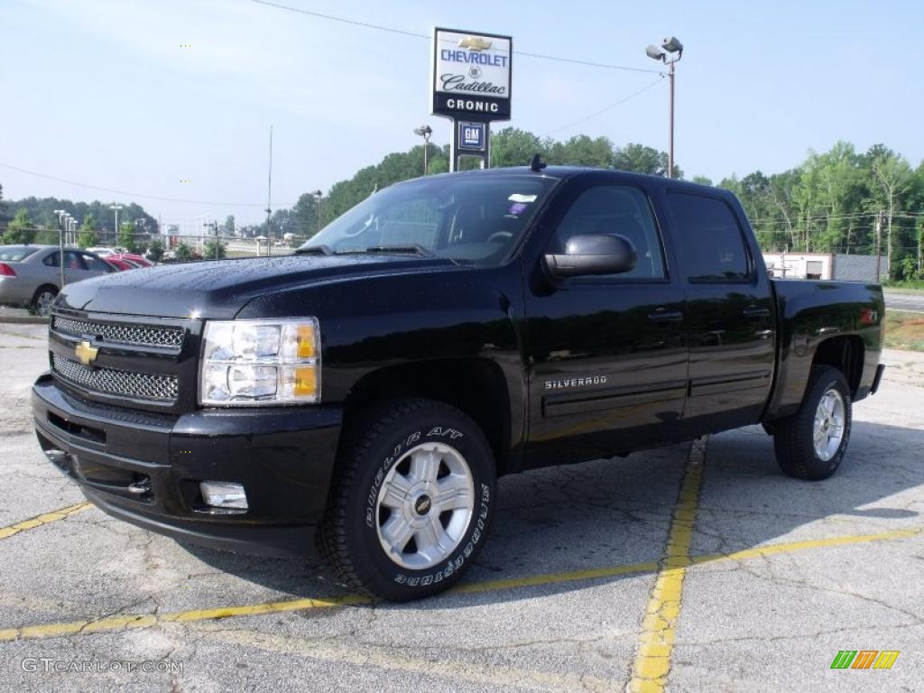 2010 Silverado 1500 LT Crew Cab - Black / Ebony photo #1