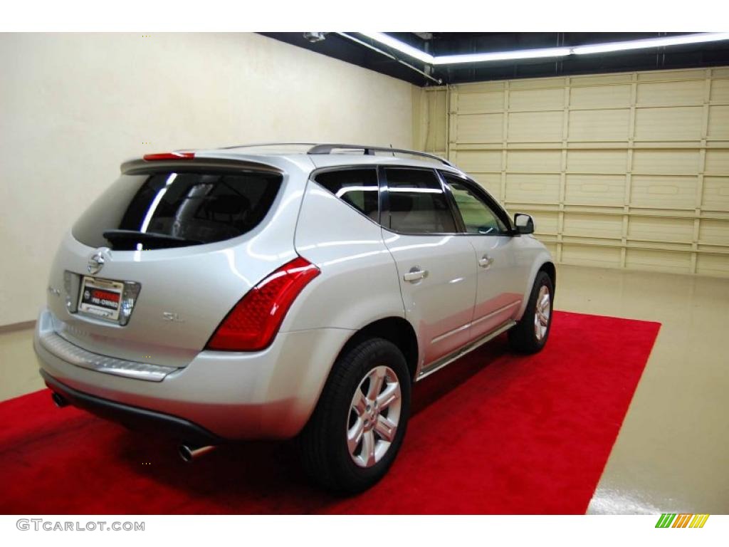 2007 Murano SL - Brilliant Silver Metallic / Charcoal photo #6