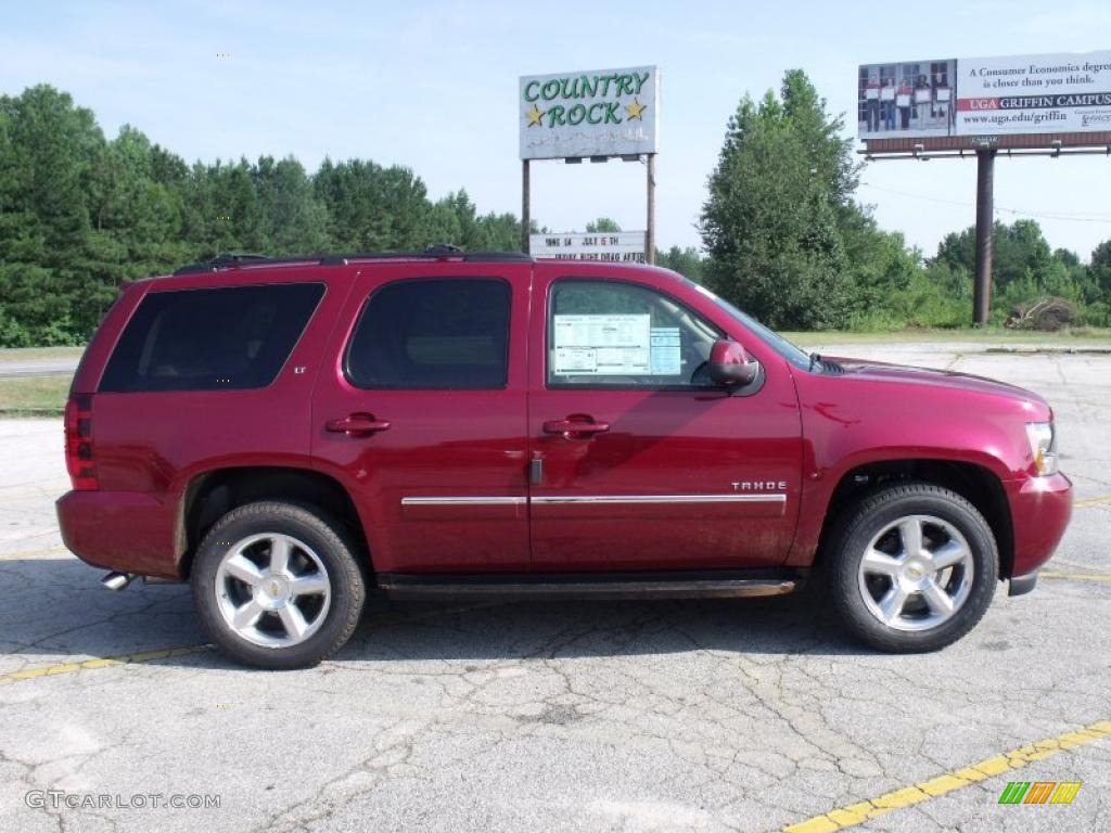 2010 Tahoe LT - Red Jewel Tintcoat / Light Cashmere/Dark Cashmere photo #6