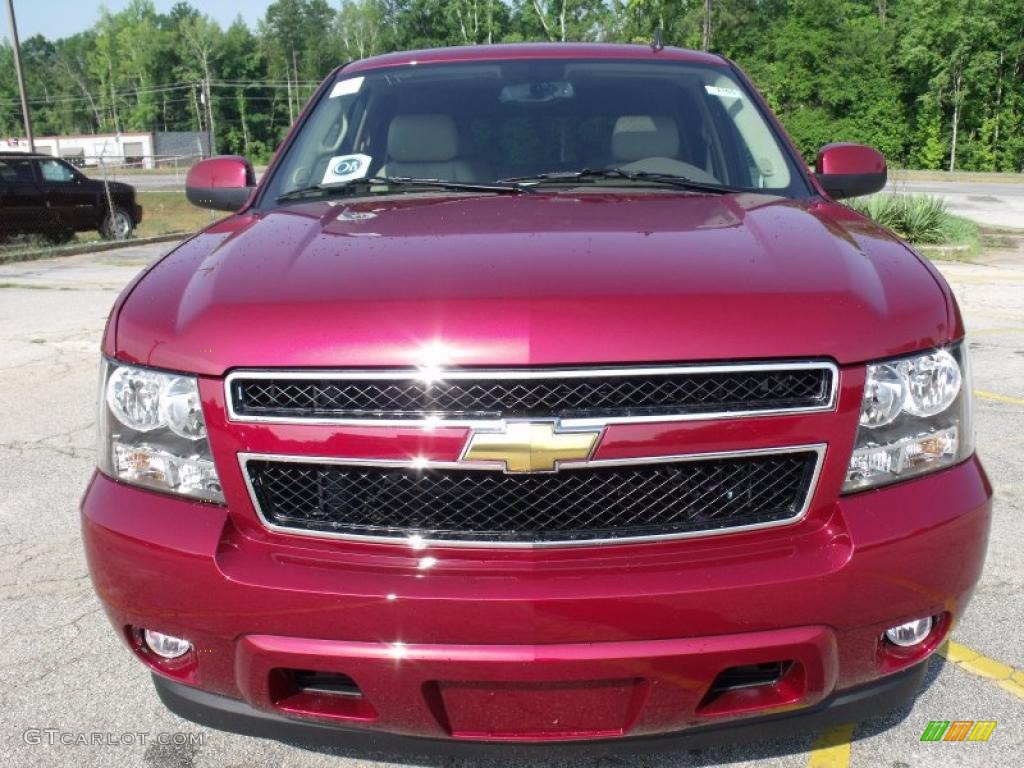 2010 Tahoe LT - Red Jewel Tintcoat / Light Cashmere/Dark Cashmere photo #8