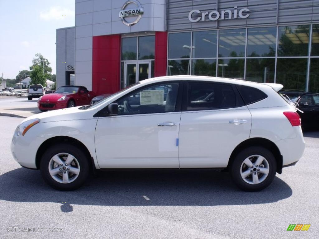2010 Nissan rogue white #9