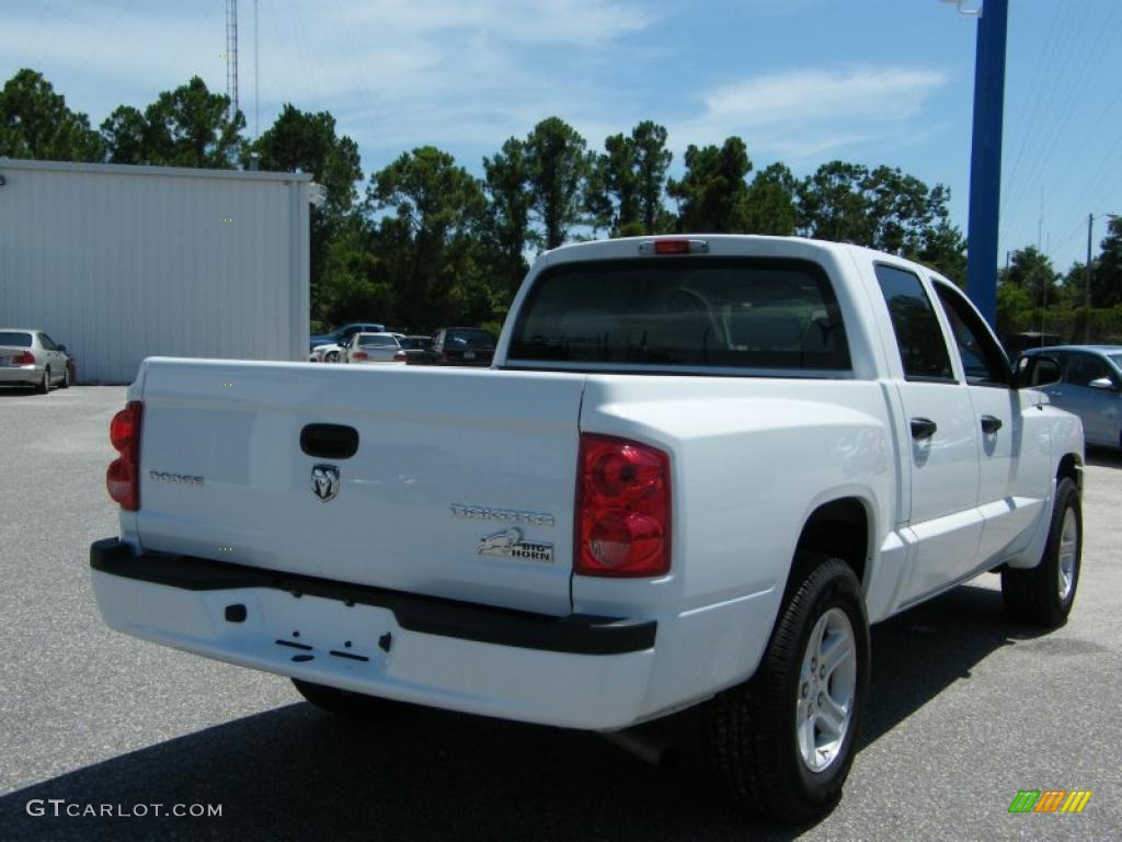 2010 Dakota Big Horn Crew Cab - Stone White / Dark Slate Gray/Medium Slate Gray photo #5