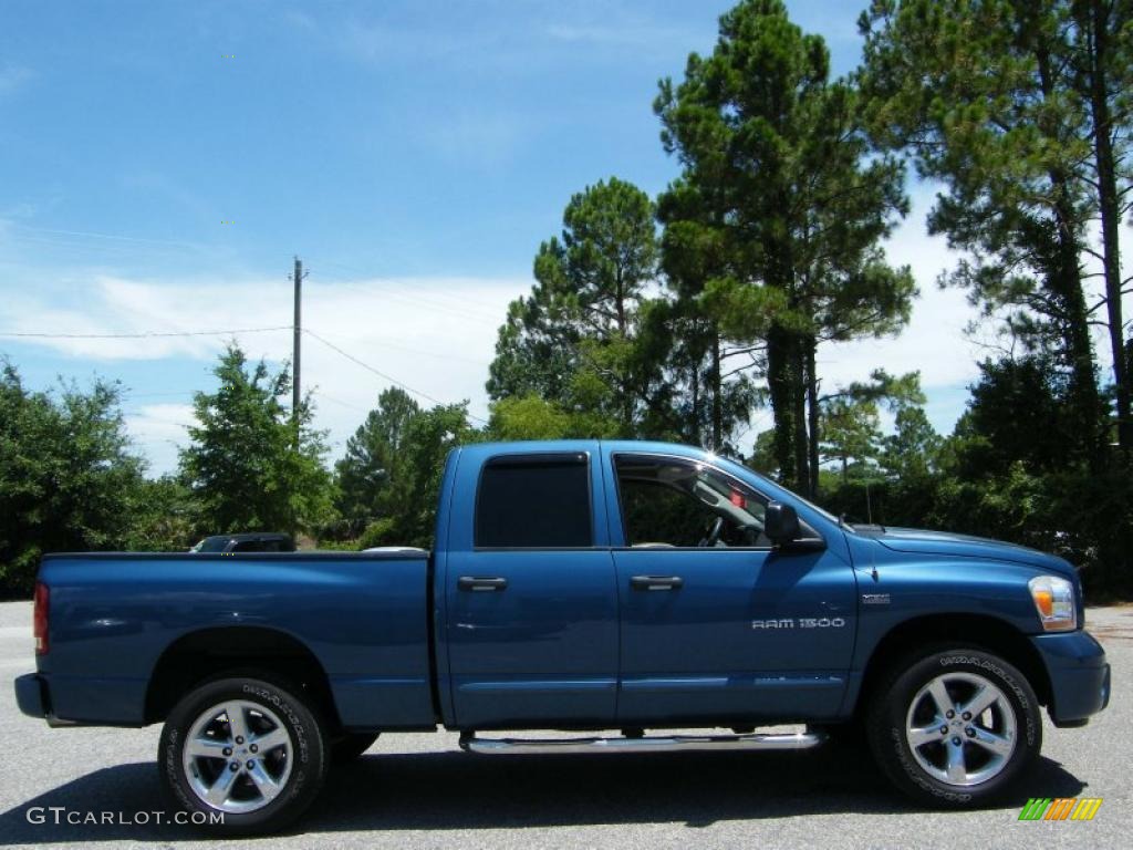 2006 Ram 1500 Sport Quad Cab 4x4 - Atlantic Blue Pearl / Medium Slate Gray photo #6