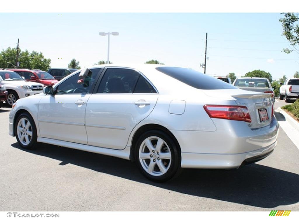 2008 Camry SE V6 - Classic Silver Metallic / Dark Charcoal photo #4