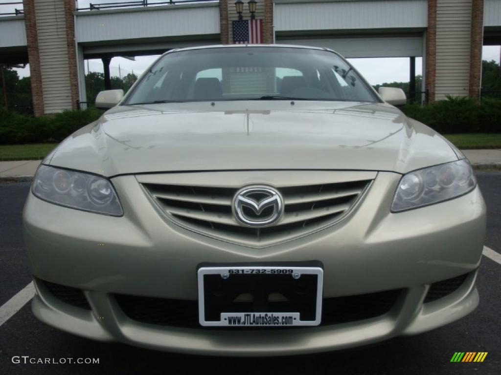 2004 MAZDA6 i Sedan - Pebble Ash Metallic / Gray photo #2