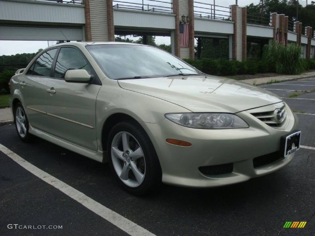 2004 MAZDA6 i Sedan - Pebble Ash Metallic / Gray photo #8