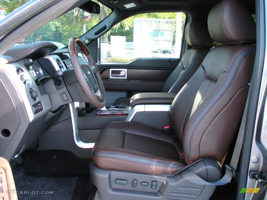 2010 F150 Platinum SuperCrew - Sterling Grey Metallic / Sienna Brown Leather/Black photo #5