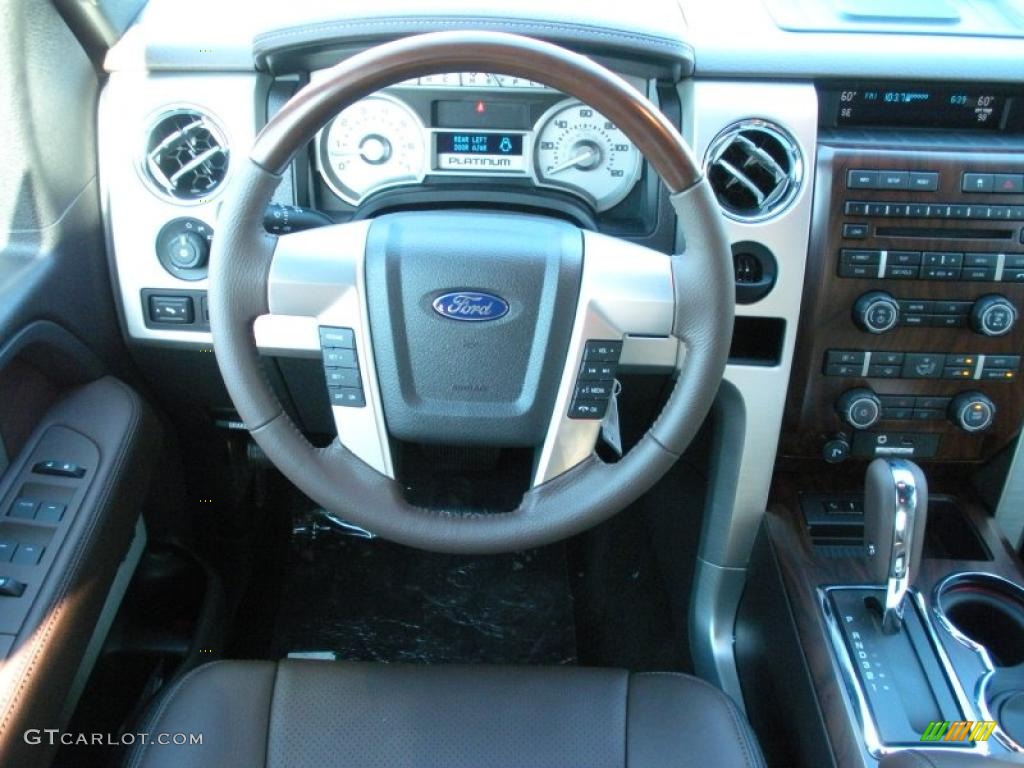 2010 F150 Platinum SuperCrew - Sterling Grey Metallic / Sienna Brown Leather/Black photo #7