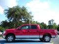 2010 Vermillion Red Ford F150 XLT SuperCrew  photo #2