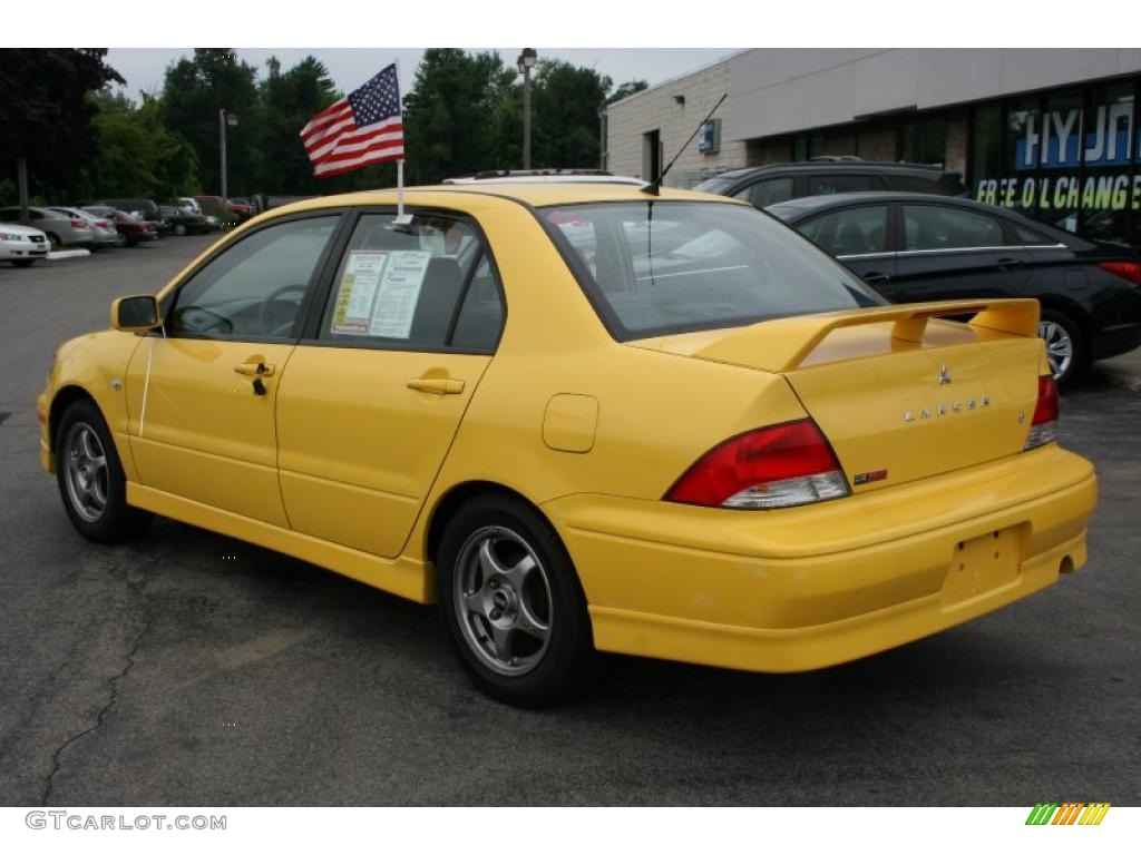2002 Lancer OZ Rally - Lightning Yellow / Black photo #2