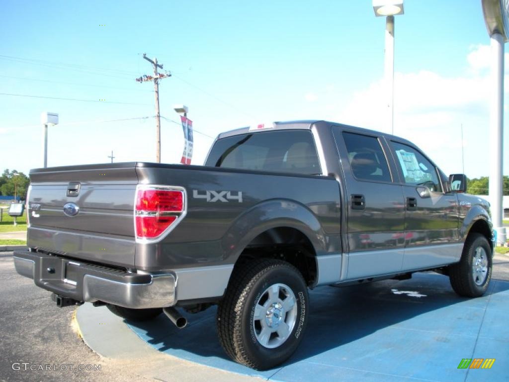 2010 F150 XLT SuperCrew 4x4 - Sterling Grey Metallic / Medium Stone photo #3