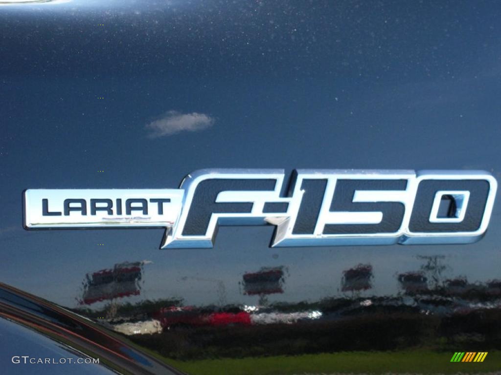 2010 F150 Lariat SuperCrew - Tuxedo Black / Tan photo #4