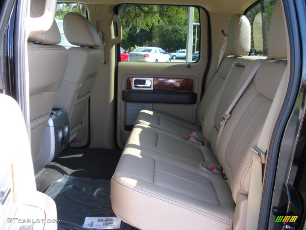 2010 F150 Lariat SuperCrew - Tuxedo Black / Tan photo #6