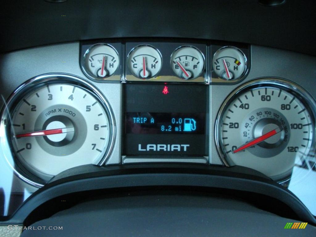 2010 F150 Lariat SuperCrew - Tuxedo Black / Tan photo #9