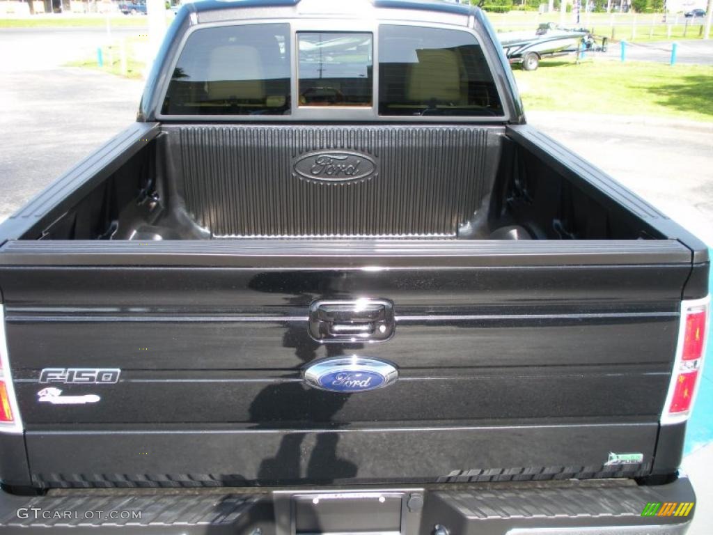 2010 F150 Lariat SuperCrew - Tuxedo Black / Tan photo #11