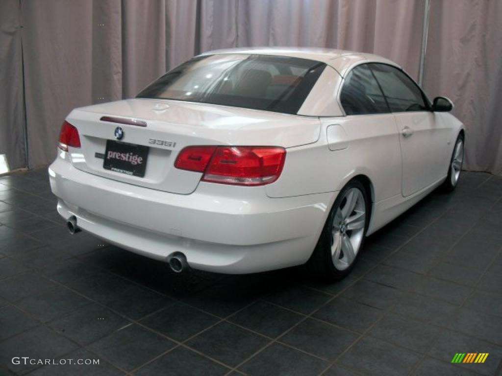 2008 3 Series 335i Convertible - Alpine White / Coral Red/Black photo #2