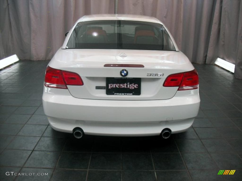 2008 3 Series 335i Convertible - Alpine White / Coral Red/Black photo #3