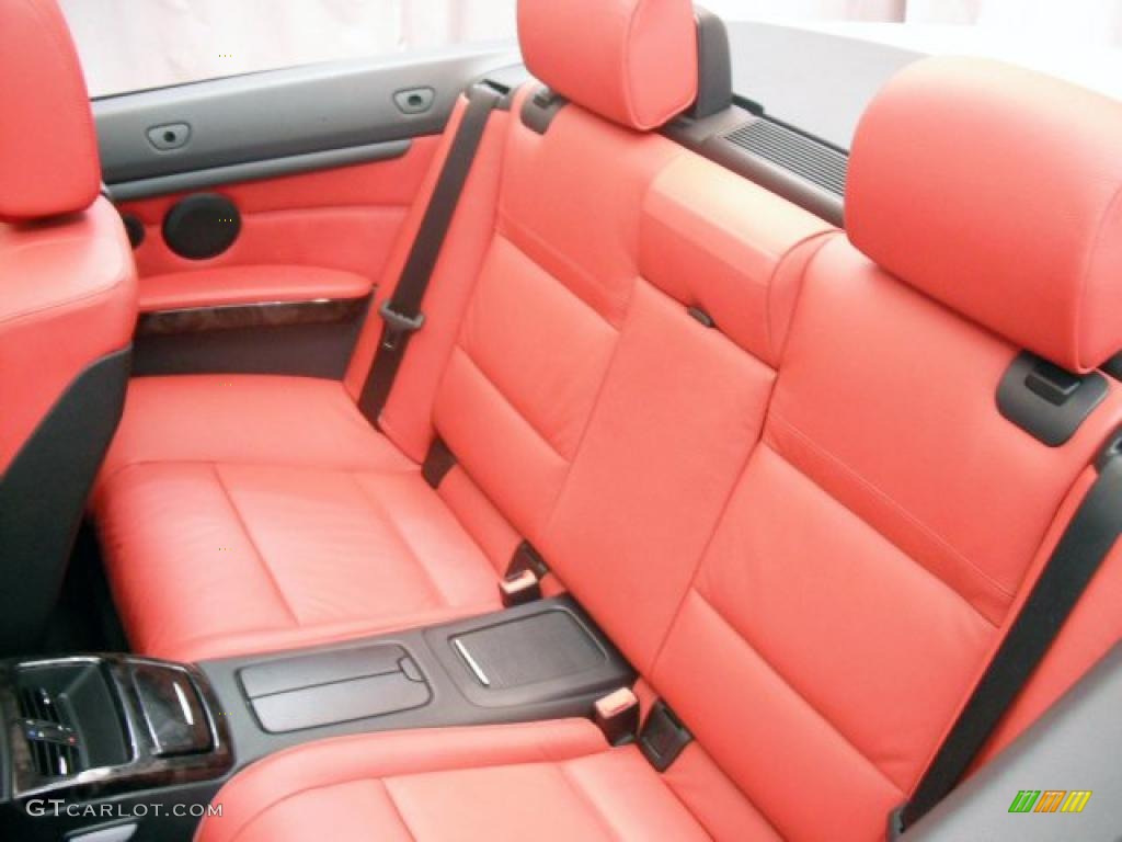 2008 3 Series 335i Convertible - Alpine White / Coral Red/Black photo #12