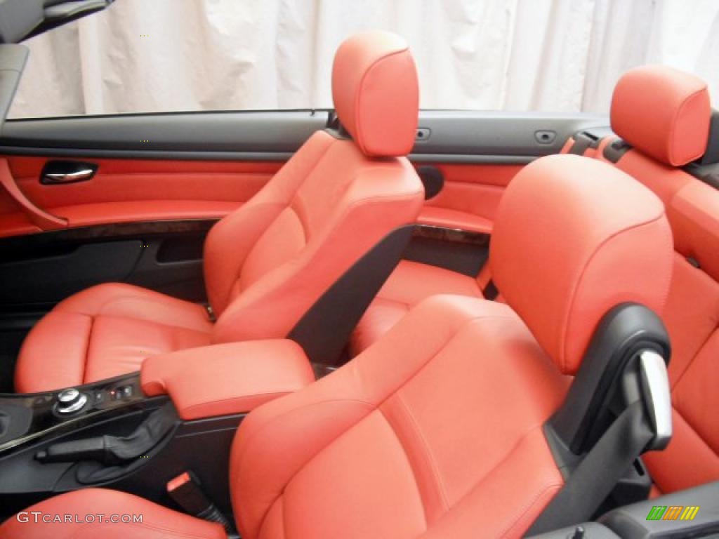 2008 3 Series 335i Convertible - Alpine White / Coral Red/Black photo #13