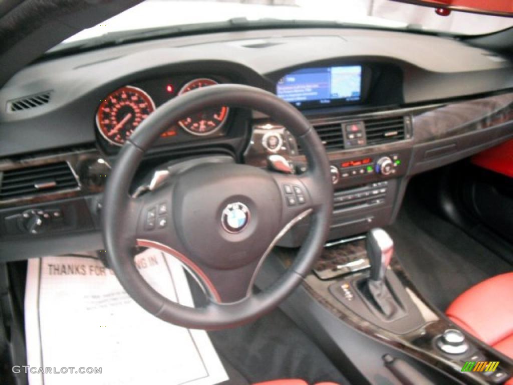 2008 3 Series 335i Convertible - Alpine White / Coral Red/Black photo #14