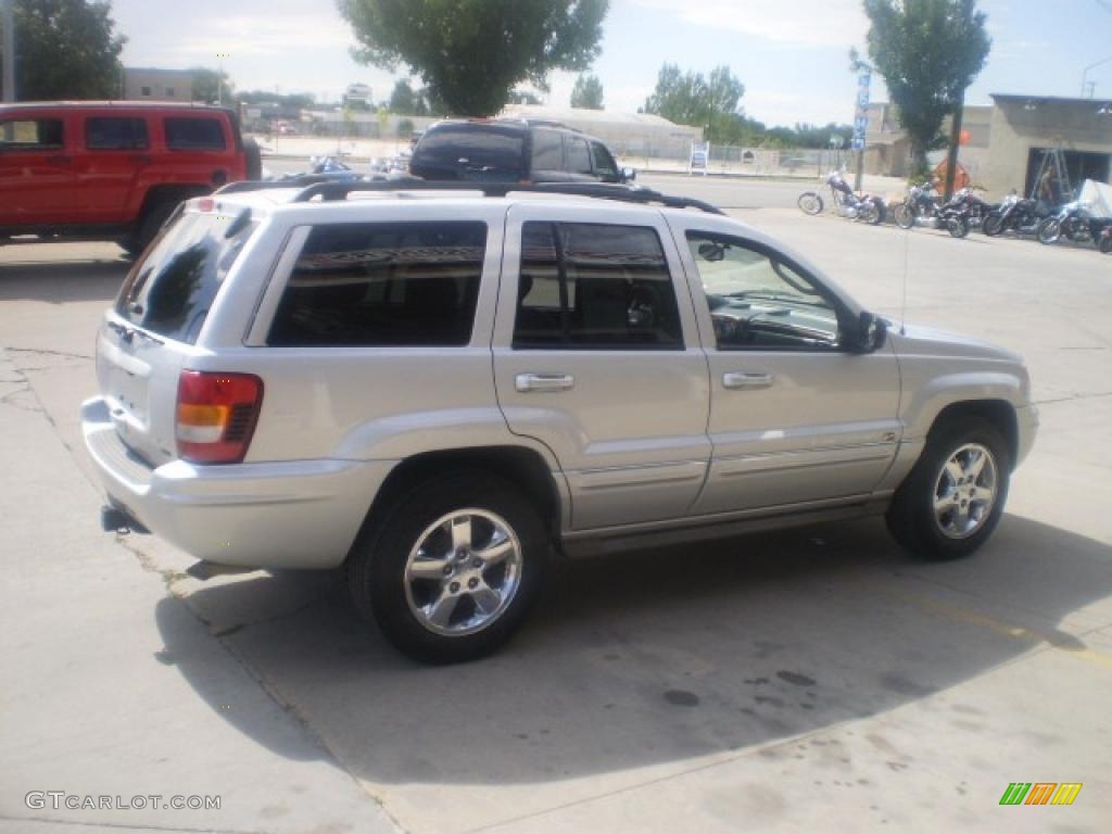 2004 Grand Cherokee Overland 4x4 - Bright Silver Metallic / Dark Slate Gray photo #4