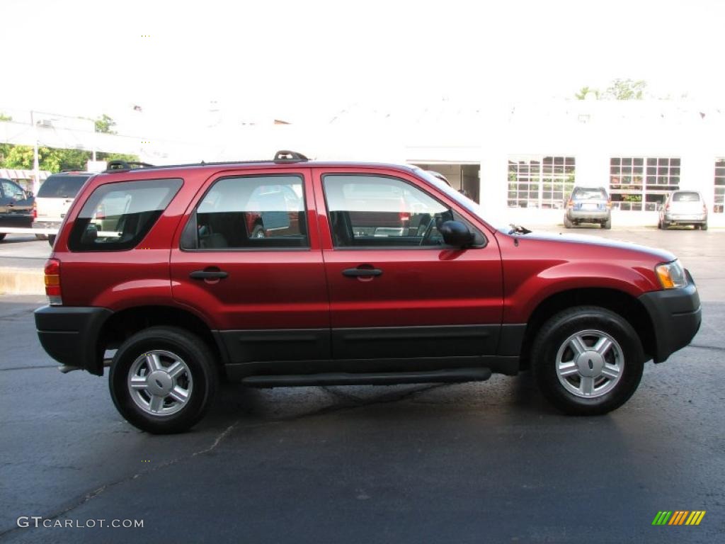 2003 Escape XLS V6 - Redfire Metallic / Medium Dark Flint photo #4