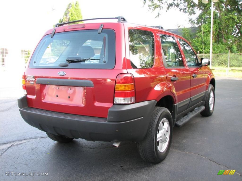 2003 Escape XLS V6 - Redfire Metallic / Medium Dark Flint photo #5