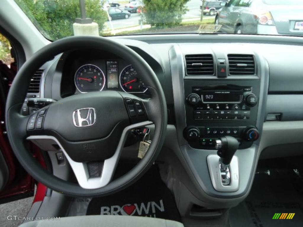 2009 CR-V EX 4WD - Tango Red Pearl / Gray photo #17