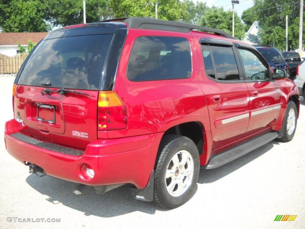 2004 Envoy XL SLT 4x4 - Magnetic Red Metallic / Dark Pewter photo #7