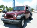 2007 Red Rock Crystal Pearl Jeep Wrangler Unlimited X  photo #1