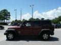 2007 Red Rock Crystal Pearl Jeep Wrangler Unlimited X  photo #2