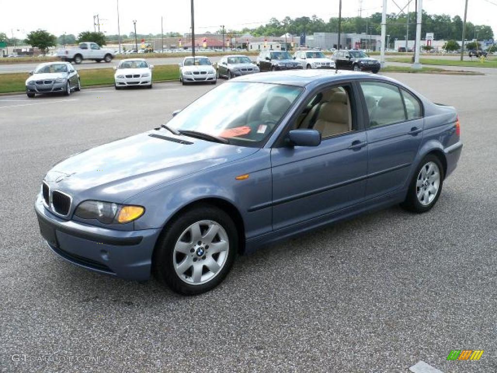 2005 3 Series 325i Sedan - Steel Blue Metallic / Sand photo #8