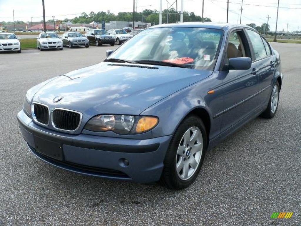 2005 3 Series 325i Sedan - Steel Blue Metallic / Sand photo #9