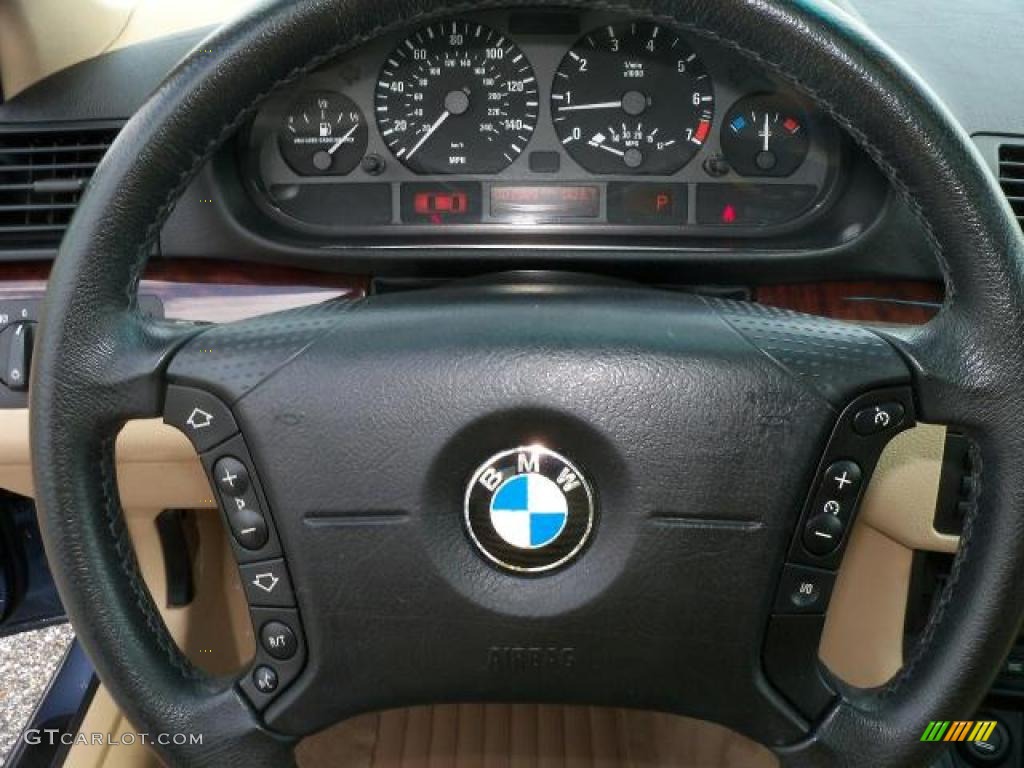 2005 3 Series 325i Sedan - Steel Blue Metallic / Sand photo #26