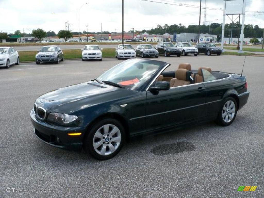 2006 3 Series 325i Convertible - Deep Green Metallic / Sand photo #8