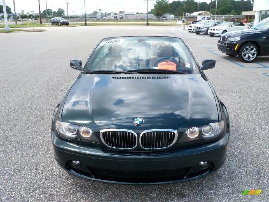 2006 3 Series 325i Convertible - Deep Green Metallic / Sand photo #10