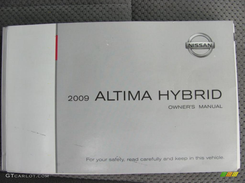 2009 Altima Hybrid - Super Black / Charcoal photo #11