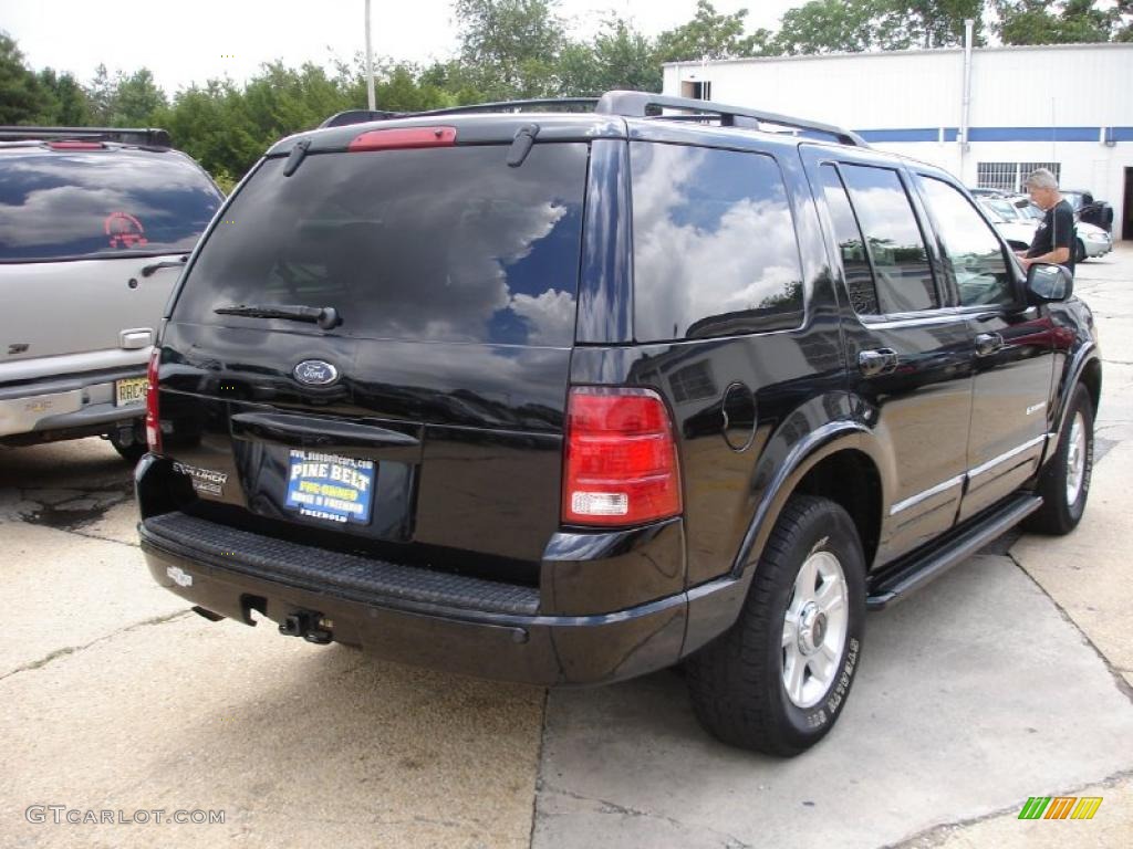 2002 Explorer Limited 4x4 - Black Clearcoat / Medium Parchment photo #5