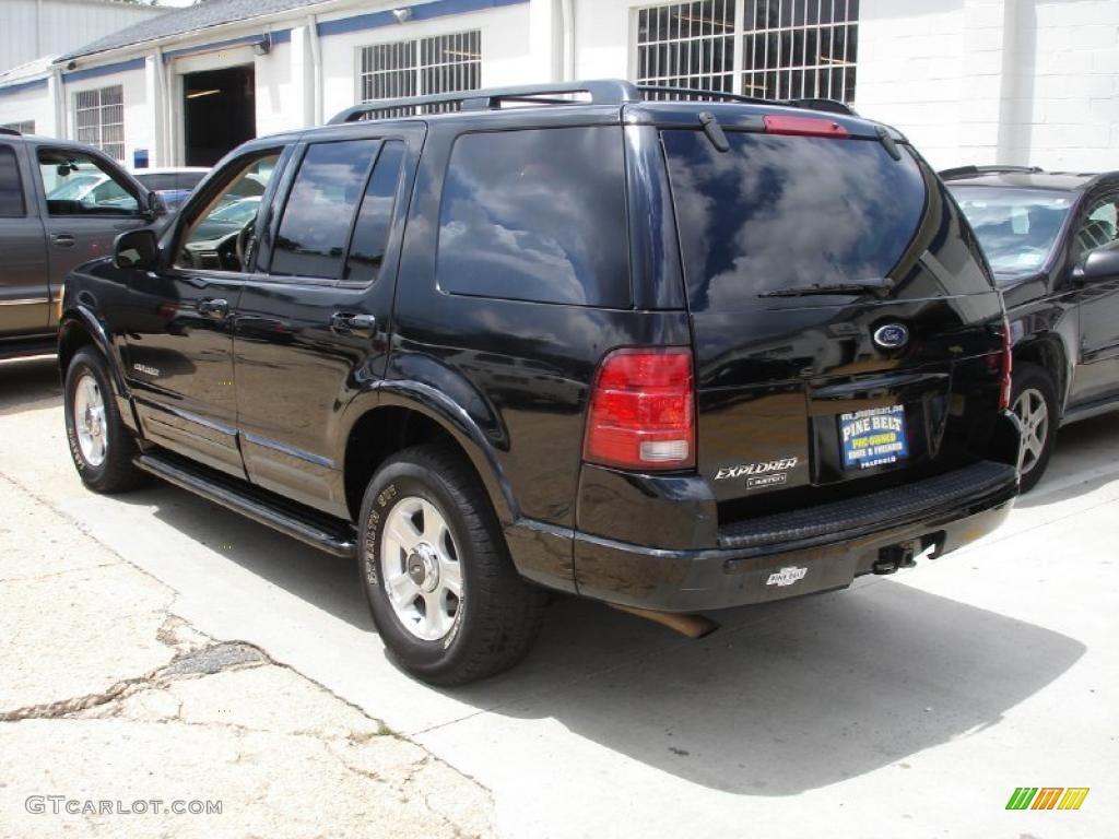 2002 Explorer Limited 4x4 - Black Clearcoat / Medium Parchment photo #7