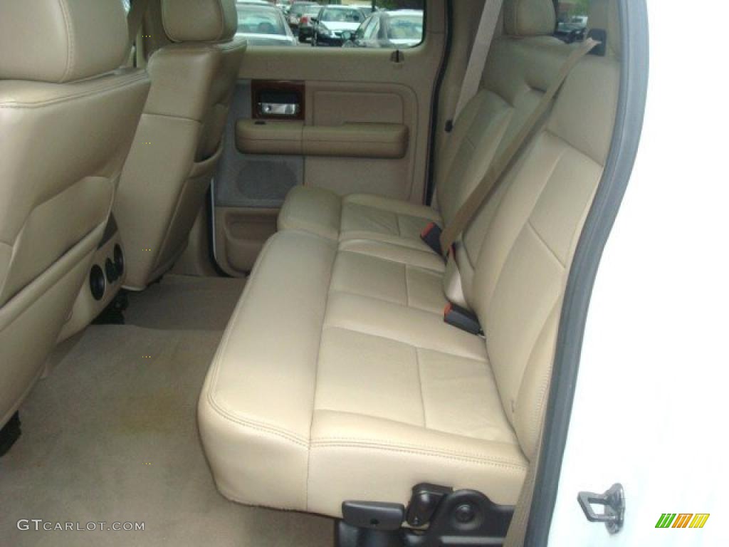 2006 F150 Lariat SuperCrew - Oxford White / Tan photo #10