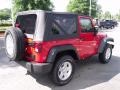 2010 Flame Red Jeep Wrangler Sport 4x4  photo #3