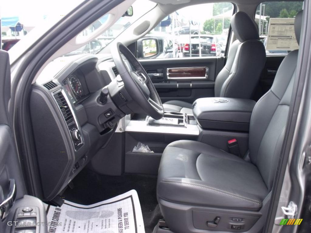 2010 Ram 1500 Laramie Crew Cab - Mineral Gray Metallic / Dark Slate Gray photo #7