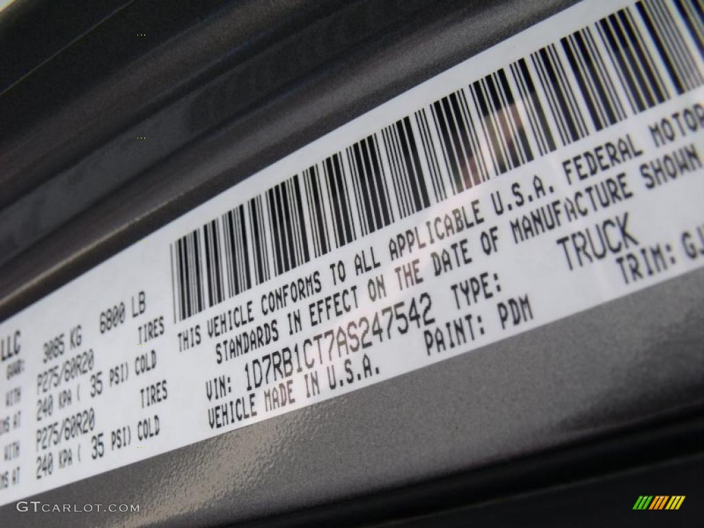 2010 Ram 1500 Laramie Crew Cab - Mineral Gray Metallic / Dark Slate Gray photo #15