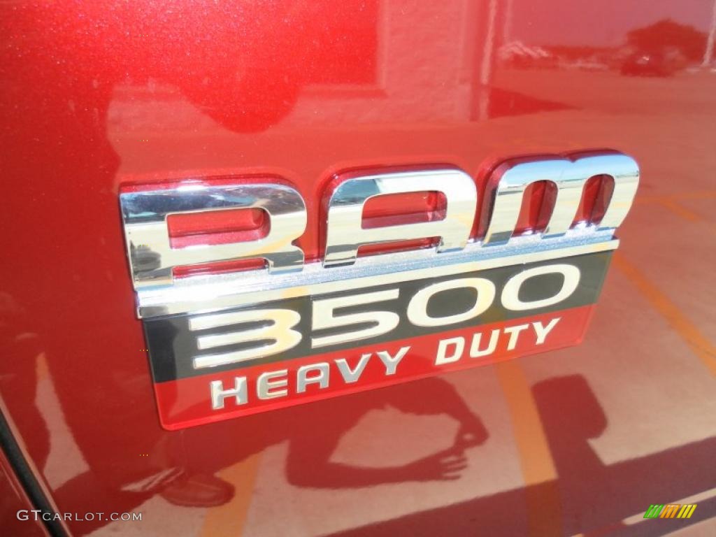2010 Ram 3500 Big Horn Edition Crew Cab 4x4 Dually - Inferno Red Crystal Pearl / Dark Slate/Medium Graystone photo #19