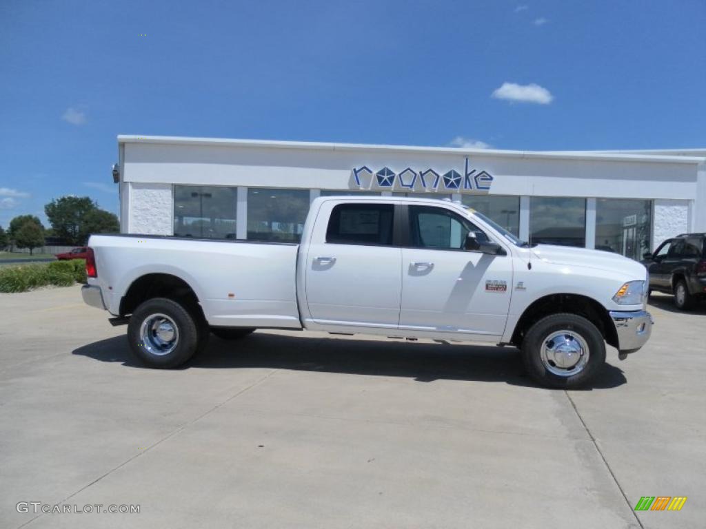 Bright White Dodge Ram 3500