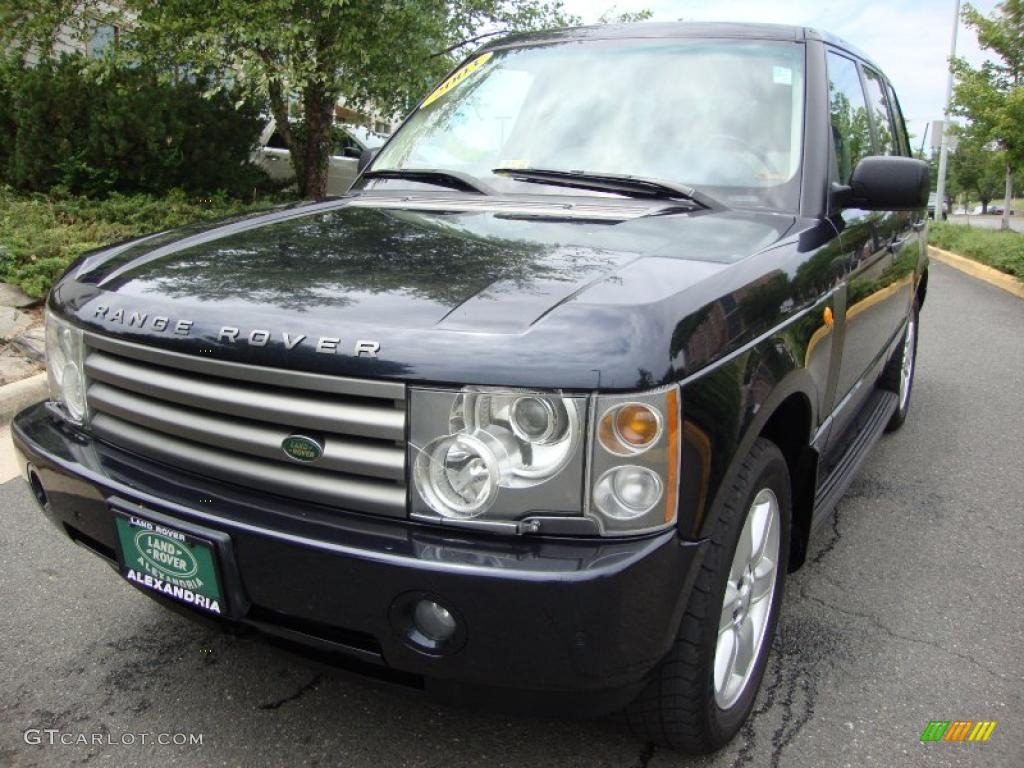 2003 Range Rover HSE - Adriatic Blue Metallic / Parchment/Navy photo #1