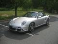 2008 Arctic Silver Metallic Porsche 911 Turbo Cabriolet  photo #8