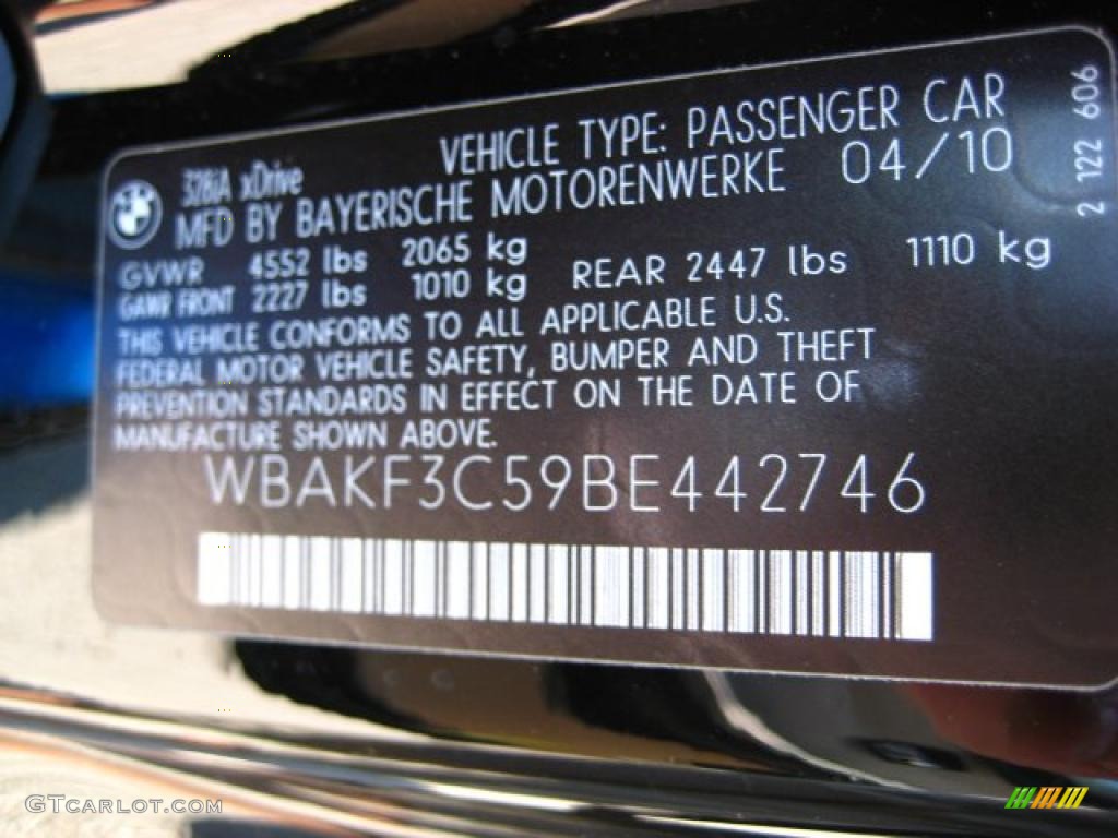 2011 3 Series 328i xDrive Coupe - Jet Black / Oyster/Black Dakota Leather photo #12