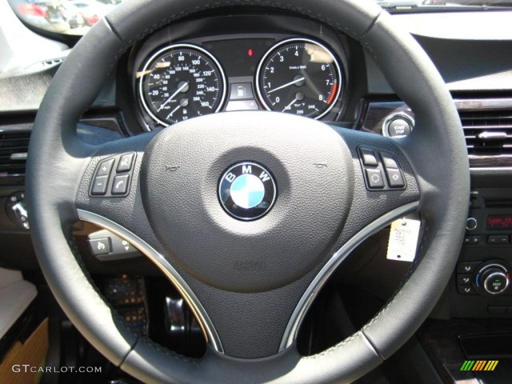 2011 3 Series 328i xDrive Coupe - Jet Black / Oyster/Black Dakota Leather photo #15